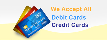 we accept credit cards